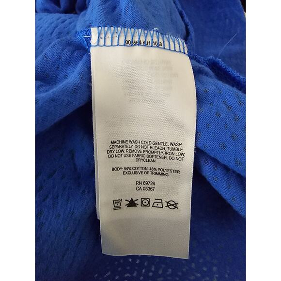 Columbia Blue Lightweight Burnout Athletic Hiking Casual Long Sleeve Top L - Picture 5 of 5